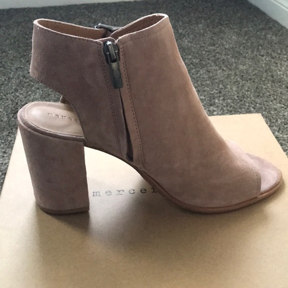 Mercer Edit women’s dusty mauve block heel - Picture 4 of 8